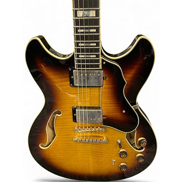 Used Ibanez AS153A Artstar 3 Color Sunburst Hollow Body Electric Guitar