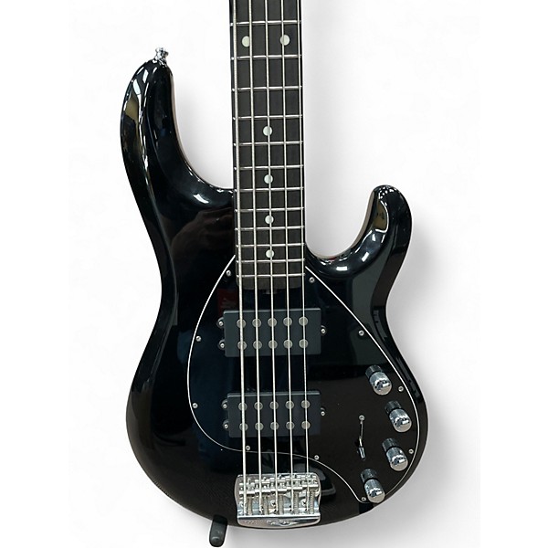 Used Ernie Ball musicman stingray 5  Black Electric Bass Guitar