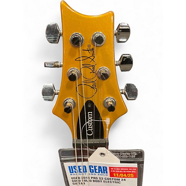 Used 2018 PRS S2 Custom 24 Gold Solid Body Electric Guitar