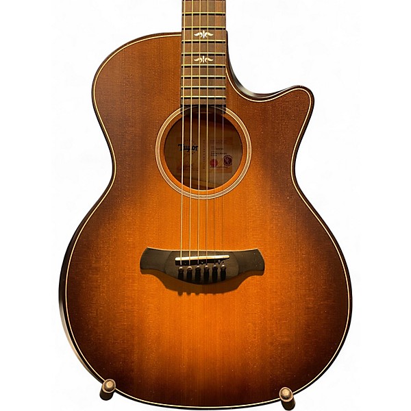 Used Taylor Builder's Edition 614ce Wild Honey Burst Acoustic Guitar