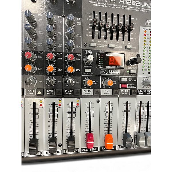 Used Behringer xenyx 1222usb Unpowered Mixer