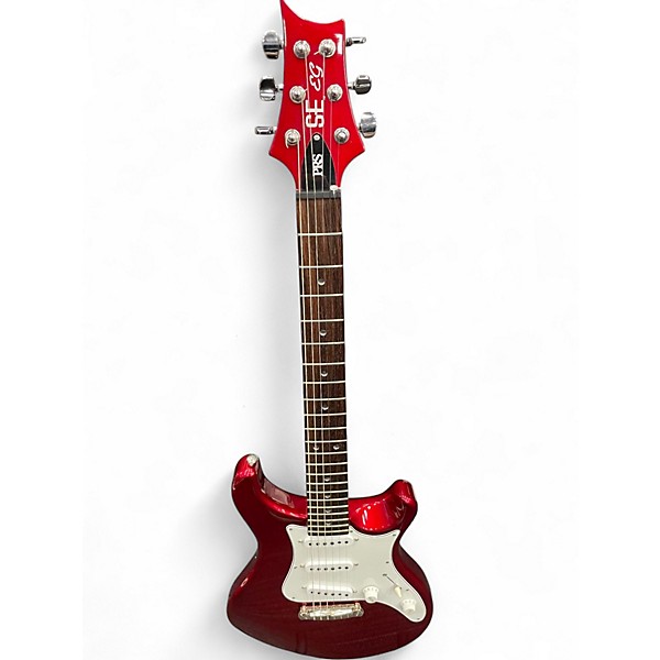 Used PRS SE EG Chrome Red Metallic Solid Body Electric Guitar