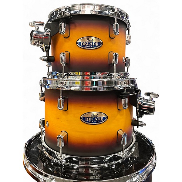 Used Pearl 4 Piece Decade Maple Sunburst Drum Kit