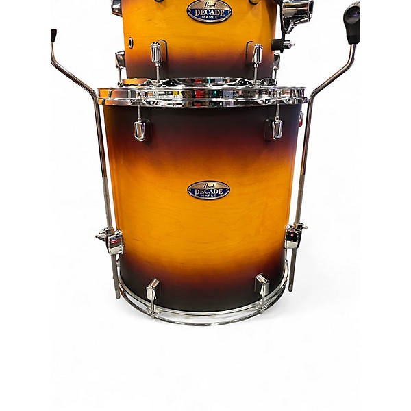 Used Pearl 4 Piece Decade Maple Sunburst Drum Kit