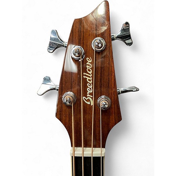 Used Breedlove stage bass Natural Acoustic Bass Guitar