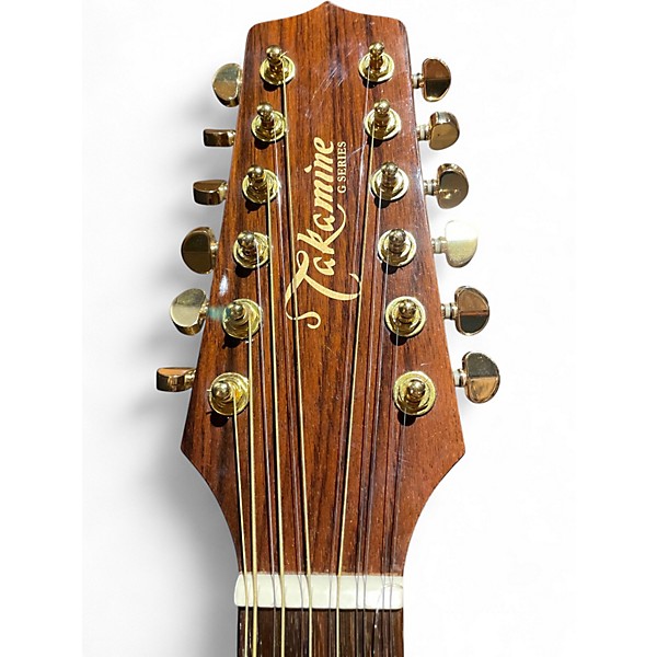 Used Takamine EG345C 12 Natural 12 String Acoustic Electric Guitar