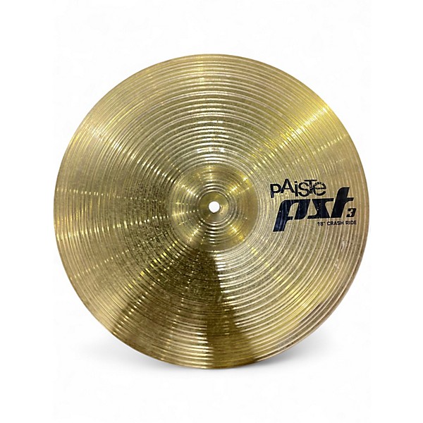 Used Paiste 18in PST5 Crash Ride Cymbal