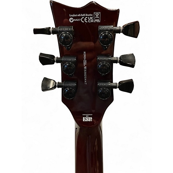 Used 2022 Esp ltd ec1000 evertune dark brown sunburst Solid Body Electric Guitar
