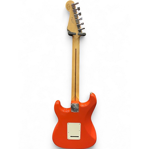 Used Fender Limited Edition Player Stratocaster HSS Fiesta Red with Matching Headstock Solid Body Electric Guitar
