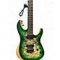 Used Schecter Guitar Research REAPER 6 BURL GREEN Solid Body Electric Guitar
