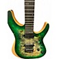 Used Schecter Guitar Research REAPER 6 BURL GREEN Solid Body Electric Guitar