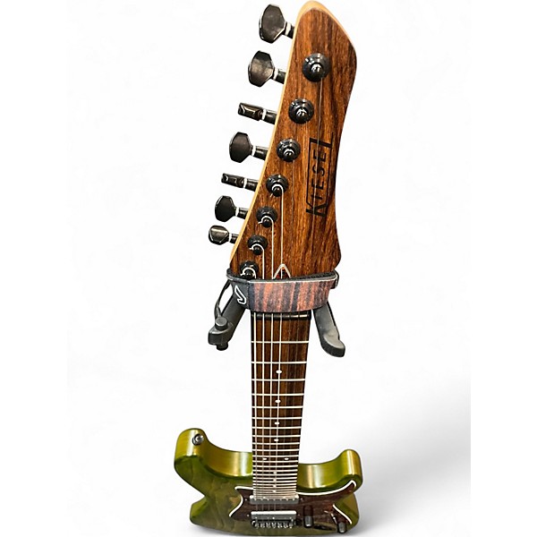 Used Kiesel Delos-7 Swamp Burst Solid Body Electric Guitar