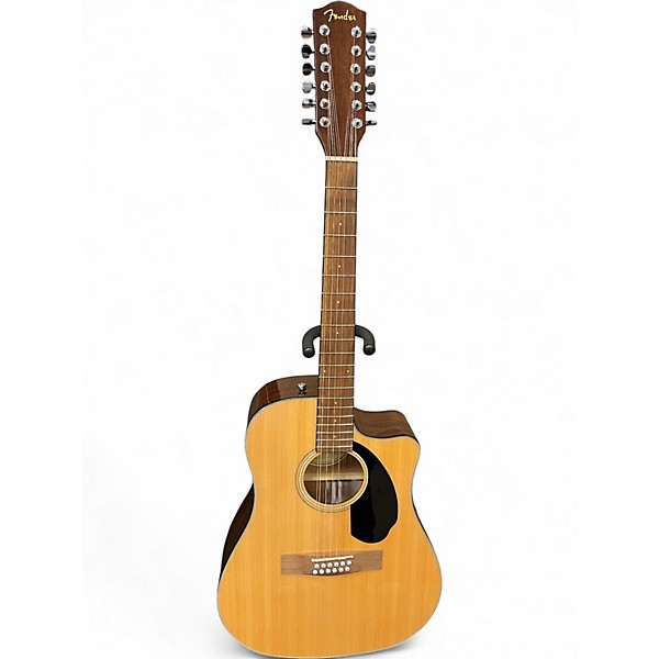 Used Fender CD60SCE 12 STRING Natural 12 String Acoustic Electric