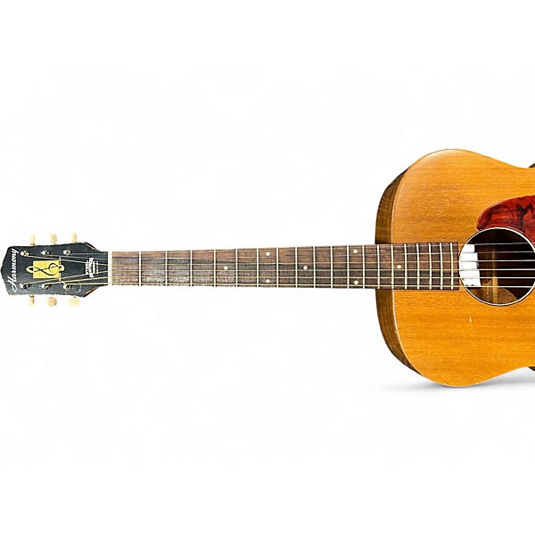 Vintage 1960s Harmony H-165 Natural Acoustic Guitar