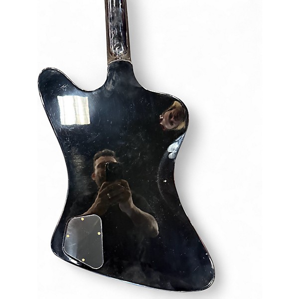 Used Gibson Firebird Custom Black and Gold Solid Body Electric Guitar