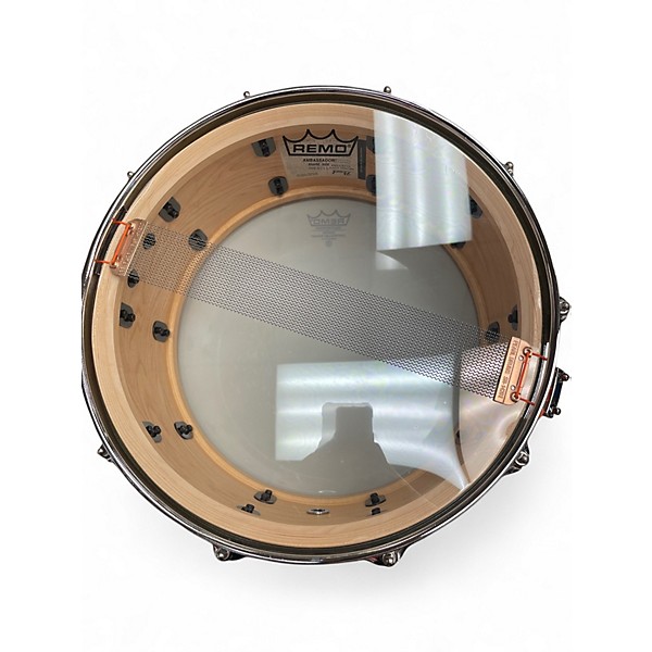 Used Pearl 14X6.5 MUSIC CITY CUSTOM MAPLE SATIN NATURAL Drum