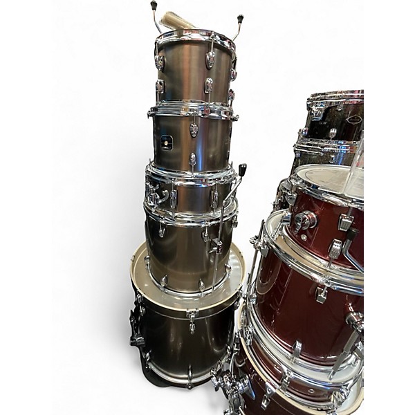 Used Gretsch Drums 5 Piece Energy Gunmetal Gray Drum Kit