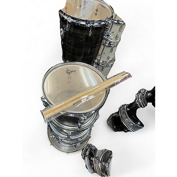 Used Gretsch Drums 5 Piece Energy Gunmetal Gray Drum Kit
