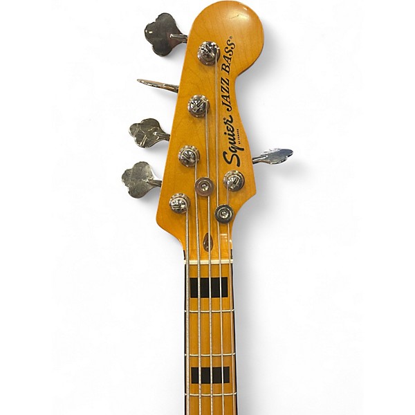 Used Squier Vintage Modified Jazz Bass V Natural Electric Bass Guitar