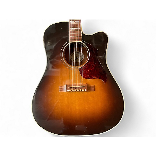 Used 2016 Gibson Hummingbird Pro Tobacco Burst Acoustic Electric Guitar