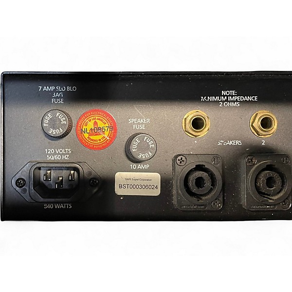 Used SWR BASS 350 Tube Bass Amp Head