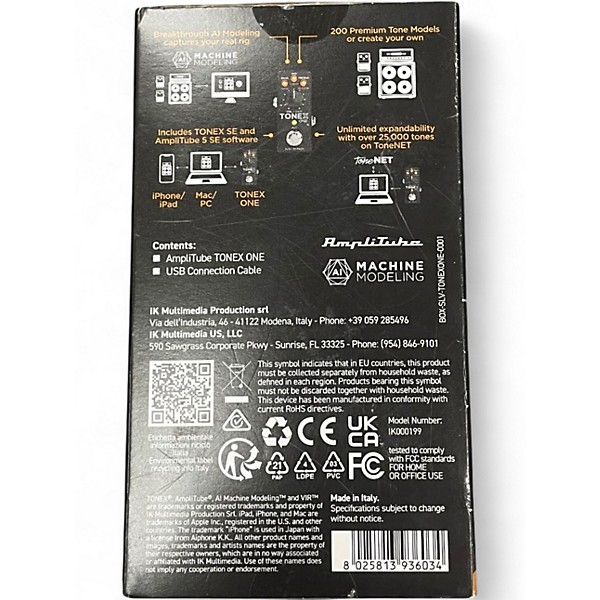 Used IK Multimedia Amplitube Tonex Effect Processor