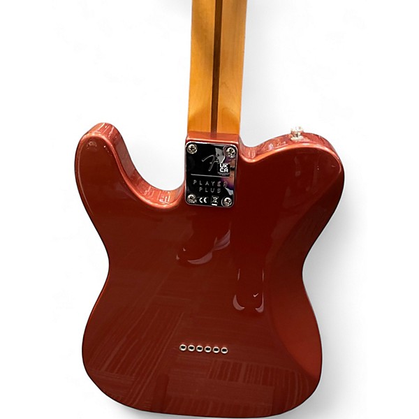 Used Fender Player Plus Telecaster Candy Apple Red Metallic Solid Body Electric Guitar