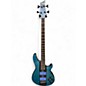 Used Schecter Guitar Research C4 GT Transparent Blue Electric Bass Guitar thumbnail