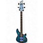 Used Schecter Guitar Research C4 GT Transparent Blue Electric Bass Guitar