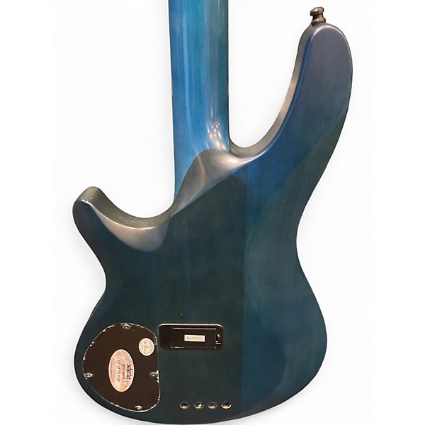 Used Schecter Guitar Research C4 GT Transparent Blue Electric Bass Guitar