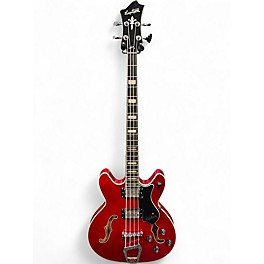 Used Hagstrom Viking Short Scale Cherry Electric Bass Guitar