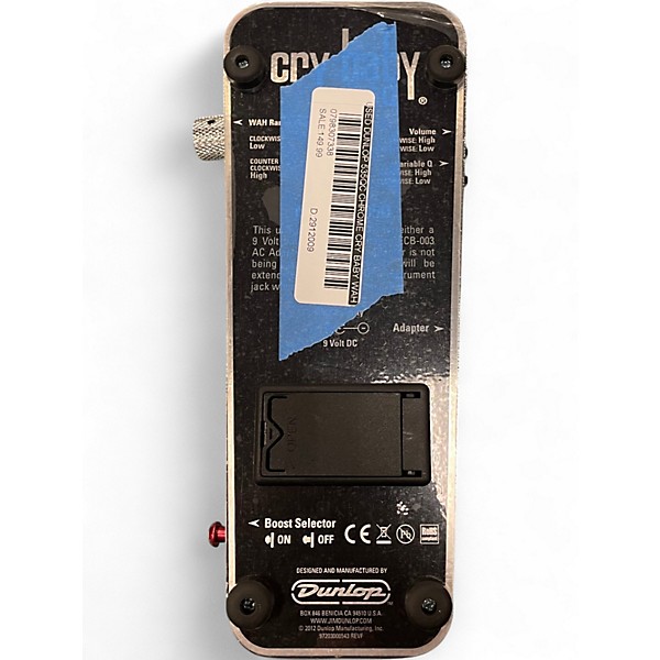 Used Dunlop 535QC Chrome Cry Baby Wah Effect Pedal