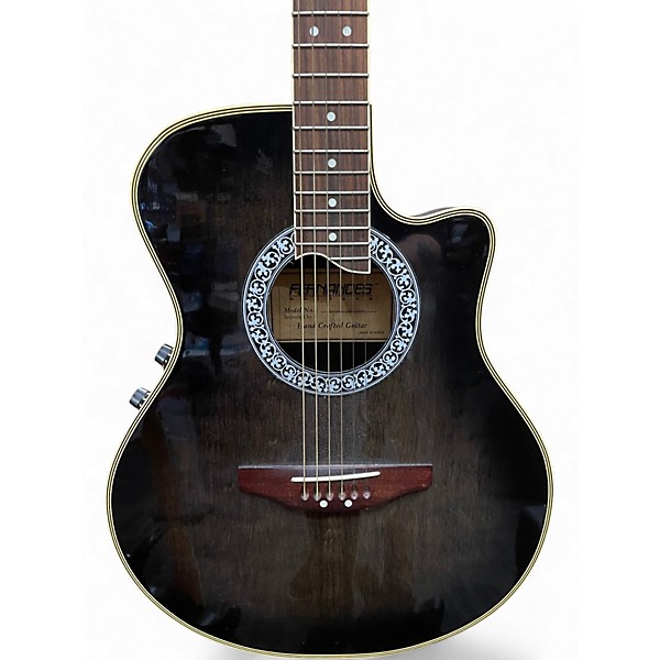 Used Fernandes Reyna Standard Trans Black Acoustic Electric Guitar