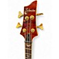 Used Schecter Guitar Research C4 4 String Red Finish Electric Bass Guitar