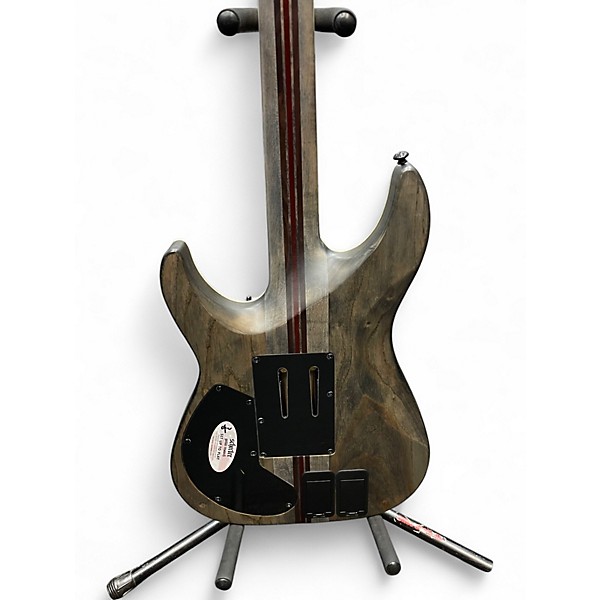 Used Schecter Guitar Research C1 SLS Elite Evil Twin FR-S Matte Black Solid Body Electric Guitar