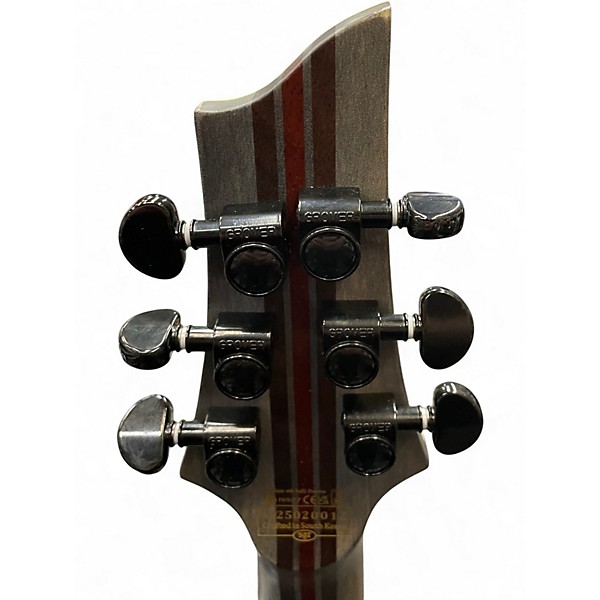 Used Schecter Guitar Research C1 SLS Elite Evil Twin FR-S Matte Black Solid Body Electric Guitar