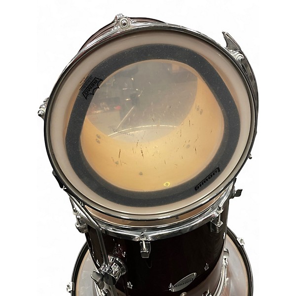 Used Ludwig 6 Piece Accent CS Ruby Red Drum Kit