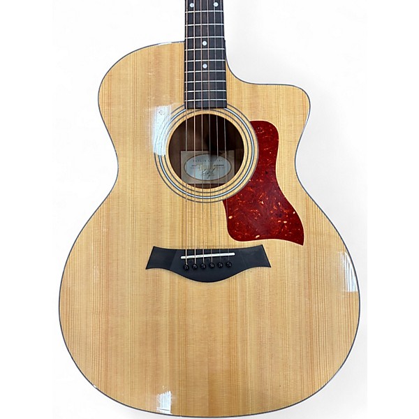 Used Taylor 214CE Natural Acoustic Electric Guitar