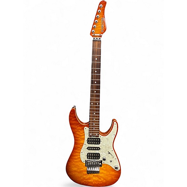 Used Schecter Guitar Research SD DX 24 Trans Two Tone Burst Solid Body Electric Guitar