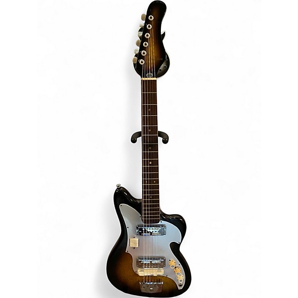 Vintage 1960s Teisco Audition Sunburst Solid Body Electric Guitar