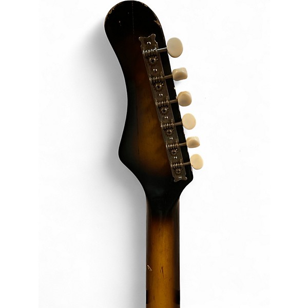 Vintage 1960s Teisco Audition Sunburst Solid Body Electric Guitar