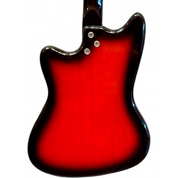 Vintage 1960s Harmony Bobkat H17 Redburst Solid Body Electric Guitar