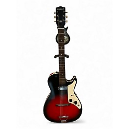Vintage 1950s Holiday H45 Redburst Solid Body Electric Guitar