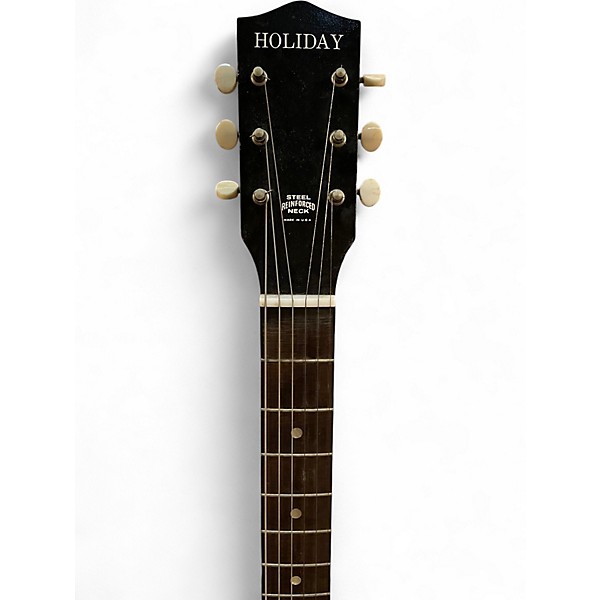 Vintage 1950s Holiday H45 Redburst Solid Body Electric Guitar