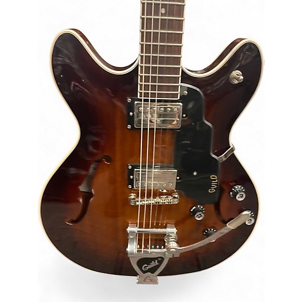 Used Guild Starfire Tobacco Sunburst Hollow Body Electric Guitar