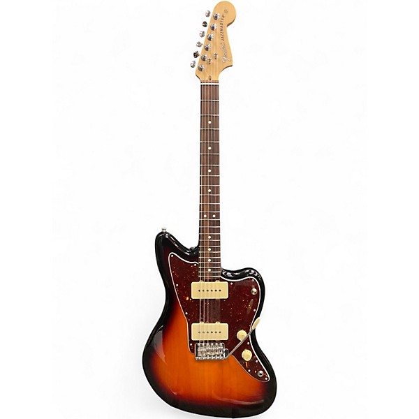 Used Fender American Performer Jazzmaster 3 Color Sunburst Solid Body Electric Guitar