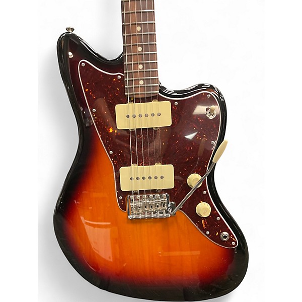 Used Fender American Performer Jazzmaster 3 Color Sunburst Solid Body Electric Guitar