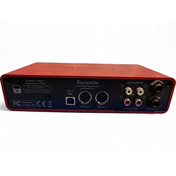 Used Focusrite Scarlett 2i4 Audio Interface
