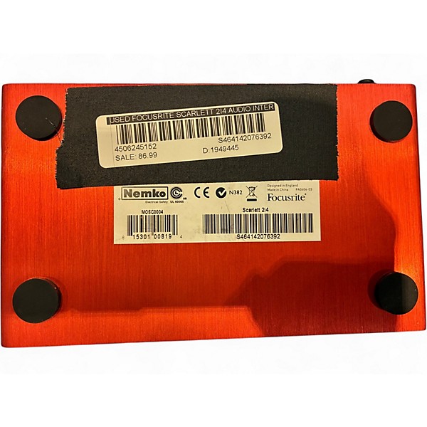 Used Focusrite Scarlett 2i4 Audio Interface