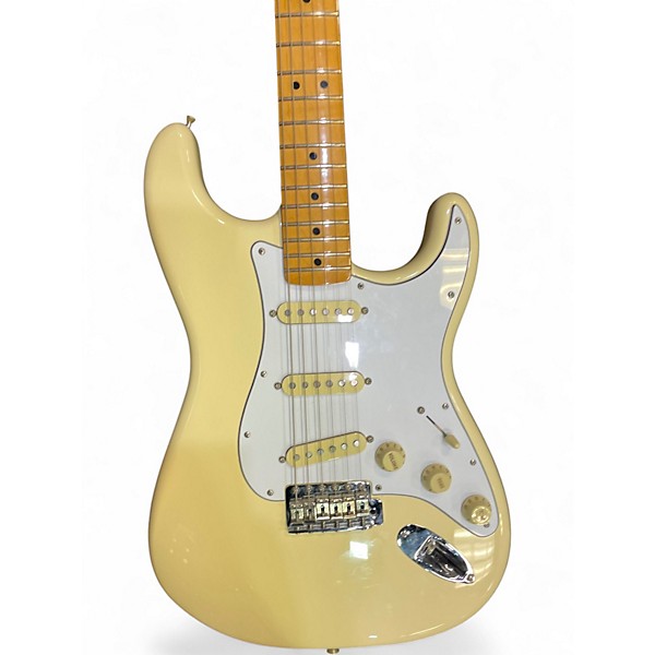 Used Fender Jimi Hendrix Stratocaster Olympic White Solid Body Electric Guitar